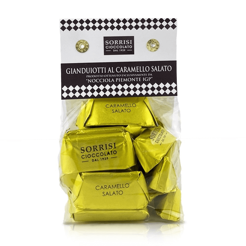Salted caramel Gianduiotti chocolates 200g